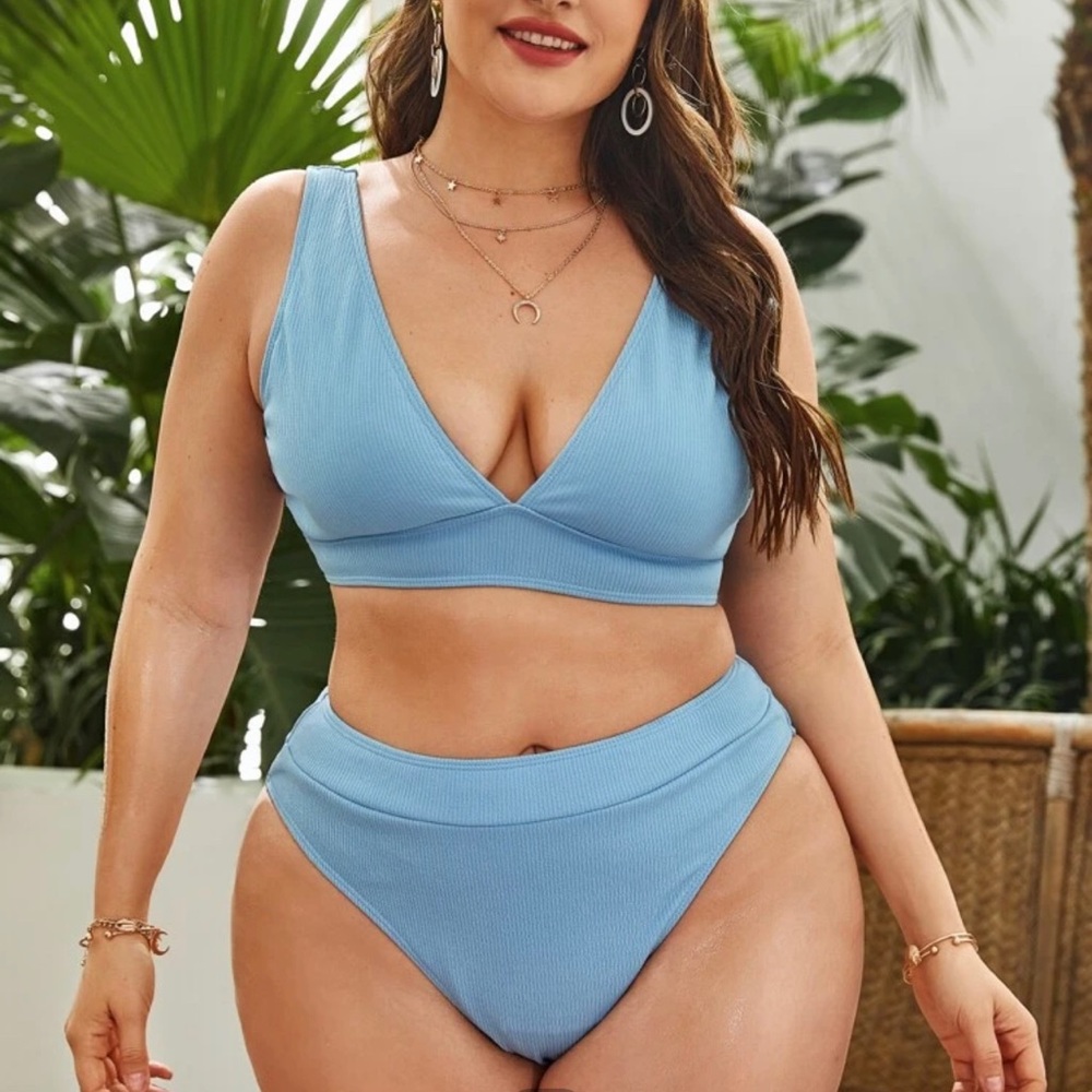 Plus Size High Waisted Bikini